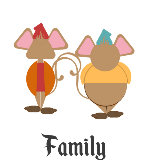 Primary Navigation Menu Jaq and Gus Mice Family Category Link