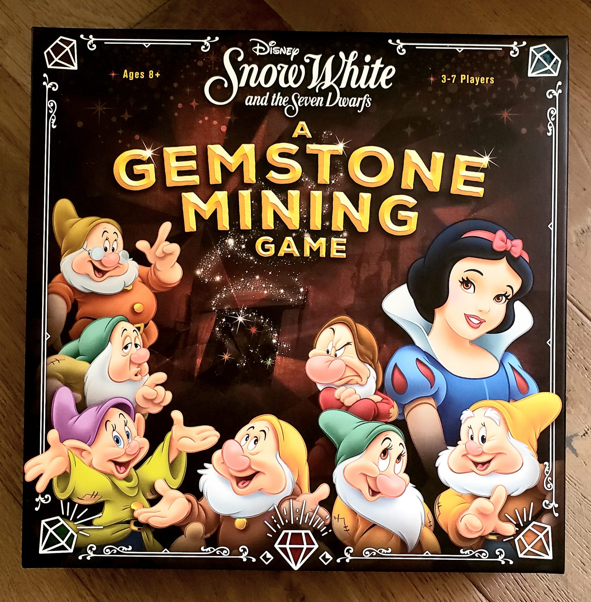Disney Board Games for Family Night Snow White and the Seven Dwarfs Gemstone Mining Game