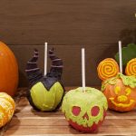 Disney candied apples Poisonous Apple, Maleficent and Mickey Jack-o-lantern